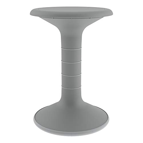 Image of Learniture LNT-NUS450-GR-SO Active Motion Stool Flexible Seating for School Classroom, Office or Home - 18 inch Seat Height - Gray