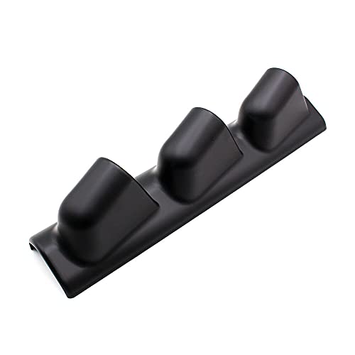 XINYUE-TEC Suporte para pilar de carro de 52 mm, 3 furos, medidor de calibre triplo, preto
