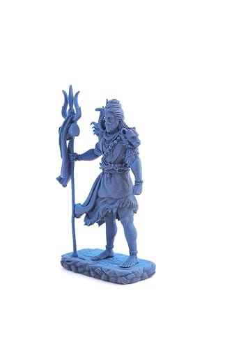 Image of Shiv ji Murti for Home Temple Idol Sculpture Showpiece for Mandir Home (Antique Gold)