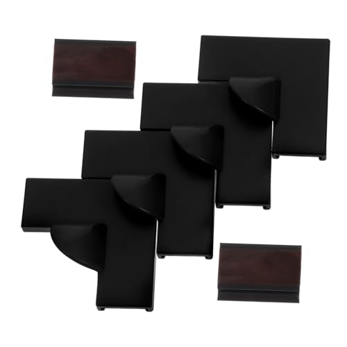 BAZEITFLOW Protector de Esquinas para Mosquiteras Accesorio para Marcos de Ventana Kit de Fijadores para Pantallas DIY Fácil Instalación Compatible con Marcos Personalizables Color Negro