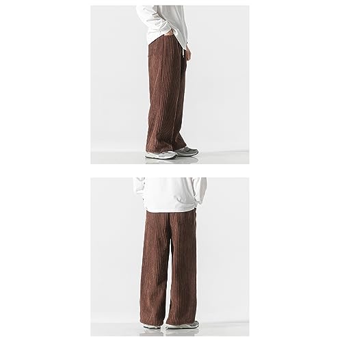 Seidarise Men's Corduroy Pants Wide wale Baggy Relaxed fit4