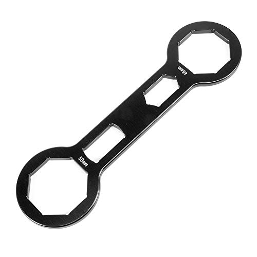 Joyzan Llave de Tapa Horquilla, 1,8/2in Delantera Instalar Bicicleta Doble Cabeza Montaña Amortiguadores Delanteros Herramienta Reparación Aleación Aluminio Desmontaje para CRF250R CRF450R CRF450X