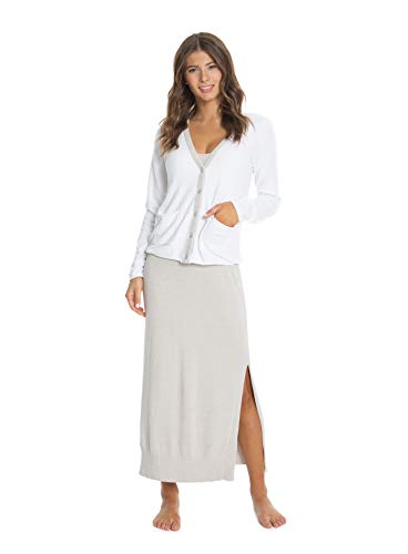 Barefoot Dreams CozyChic Ultra Lite Tipped Cardi, Long Sleeve Cardigans, Knitted Sweaters for Women