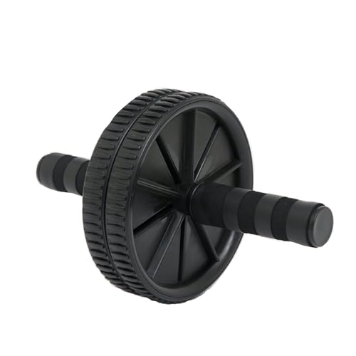 Image of Instafit AB Roller Wheel for Men and Women for Abdominal Exercise Core Workouts with Knee Mat (Multicolor) (Black)