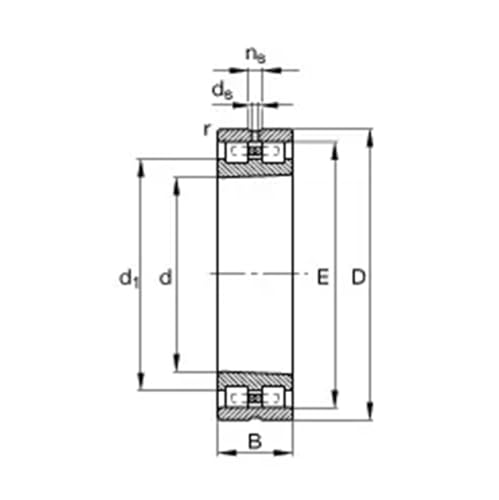 Roulement double rangée NN3011-AS-KM-SP haute rigidité radial pour fraisage