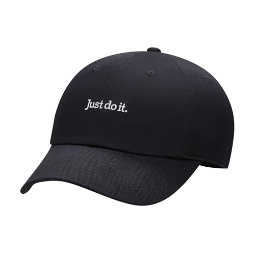 Nike FB5370-010 U NK Club Cap U CB JDI L Hat Unisex Adult Black/White Größe M/L