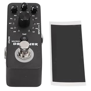 [Variety of Drum Loops]: Offers 121 drum loop working modes, providing rich rhythmic options to enhance your electric guitar performances and songwriting sessions. [True Bypass Technology]: Features a true bypass switch for signal clarity and durabil...