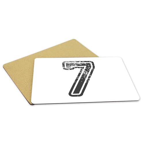 Napperons de table foot et basket numéro 7 noir grand format souples - 5