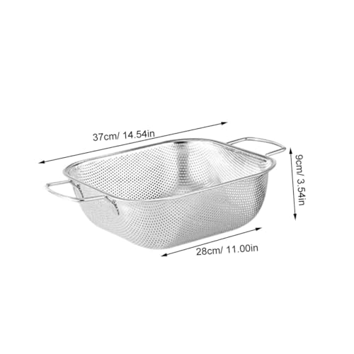 Passoire inox à mailles fines avec double poignée pour riz - 4