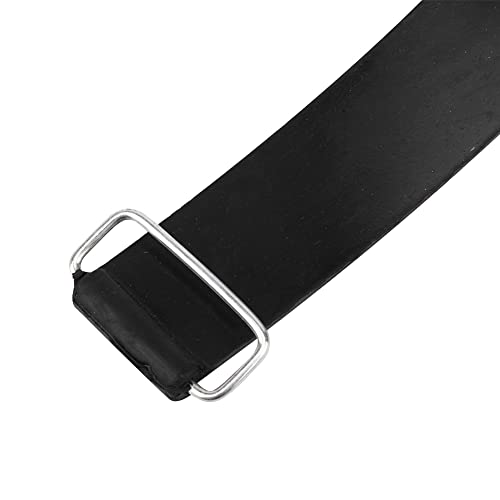 QOTSTEOS Motorrad-Batteriegurt, Motorrad-Roller, dehnbar, schwarz, Bandage, Gummi-Batteriegurt, feste Halterung (schwarz)