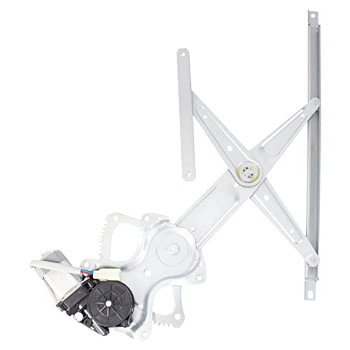 Image of TRQ Front or Rear Passenger Side Power Window Motor and Regulator Assembly Without One Touch Control Compatible with 2014-19 Toyota Highlander 2016-20 Tacoma