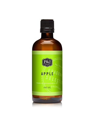 P&J Fragrance Oil | Apple Oil 100ml - Candle Scents for Candle Making Freshie Scents Soap Making Supplies Diffuser Oil Scents