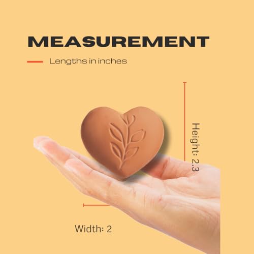 Image of Sifri Brown Sugar Keeper - 3D Terracotta Clay Softener, Unique Moisture Holder for Baking Essentials Like Cookies, Marshmallows, Herbs (1, Heart)