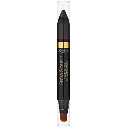 L'Oreal Paris Brow Stylist Kabuki Blender Brow Crayon, Dark Brunette, 0.05 oz.