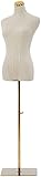 Female Tailors Dummy Light Weight Female Mannequin Torso Full Bodied Mannequin Model Clothing Display for Online Boutique Easy to Move Around