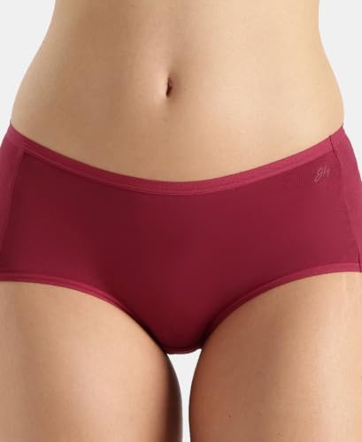 Image of Jockey 1809 Women's Full Coverage Micro Modal Elastane Stretch High Waist Full Brief with Exposed Waistband and Stay Fresh Treatment