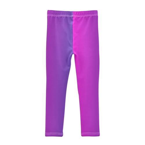 DOMIKING Gradient Purple Girl's Leggings Pants Kids' Yoga Pants Stretchy Active Legging 4 Years2