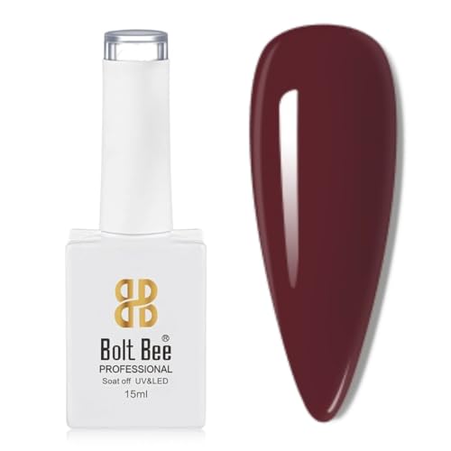 Image of Bolt Bee Light Brown Color Gel Nail Polish Soak Off UV Gel DIY at Home Manicure Salon Nail Art (173, 15ml)