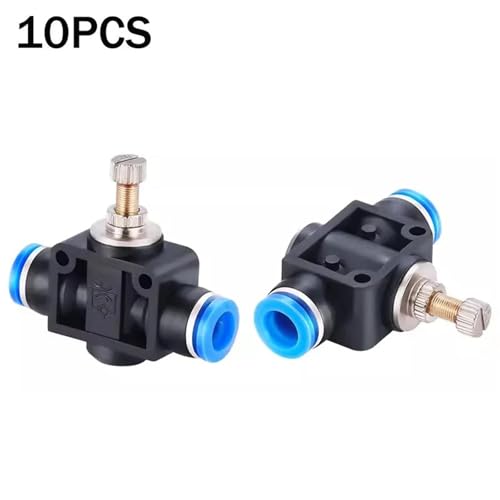Valve pneumatique LSA-10 régulateur de débit pour circuits d'atelier 6mm