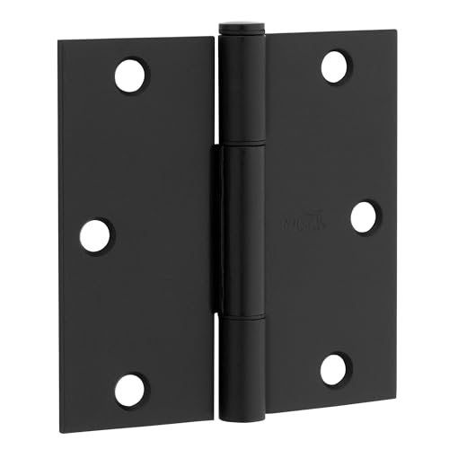 Charnières d'angle à rayon 6,35 mm noir mat pour mouvement fluide - 2