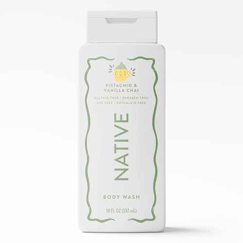 Native Body Wash Contains Naturally Derived Ingredients | For Women & Men, Sulfate, Paraben, & Dye Free Leaving Skin Soft and Hydrated | Limited Edition | Pistachio & Vanilla Chai 18 oz - image 1