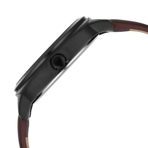 Image of Fastrack Stunners X Quartz Analog with Dark Green Dial Brown Leather Strap Watch for Men - 38161NL02