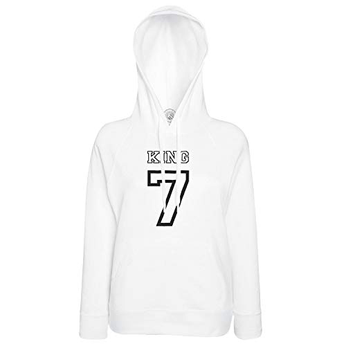 Sweat à capuche King 7 noir et blanc le cadeau idéal pour passionnés