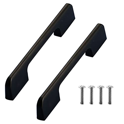 Mattschwarze Schrankgriffe, 10er-Pack Slim Square Bar Schubladengriffe, 5...