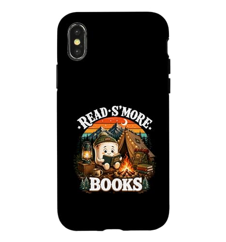 Read S'more Books ���킢���L�����v�t�@�C���[�Ǐ��{���D�� �L�����v �X�}�z�P�[�X iPhone X/XS �p