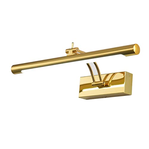 Angoily Applique Murale LED Miroir Dorée 9W 40Cm Moderne pour Salle de Bain Chambre Salon Maquillage Allée Jardin Lampe Murale Décorative et Pratique