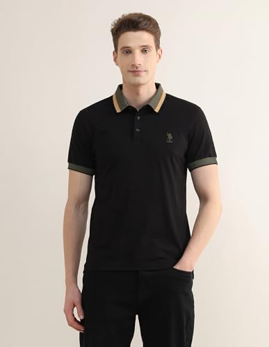 Image of U.s.Polo Association Men's Solid Slim fit Polo Shirt
