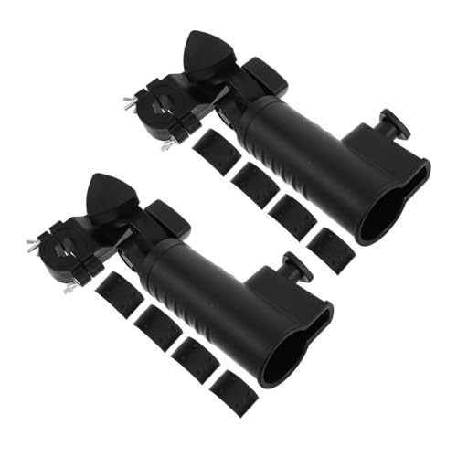 Anneome 2個ゴルフトロリー用傘ホルダー ユニバーサルクランプ式で簡単取り付け 雨具整理に便利なスリッシュデザイン 屋外ゴルフカート用ア