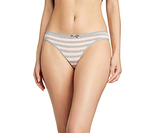Nabtos Cotton Women's Panties Bikini Underwear Stripes Women's Panties (Pack Of 6) (Large, Multicolored 1) #TOP3