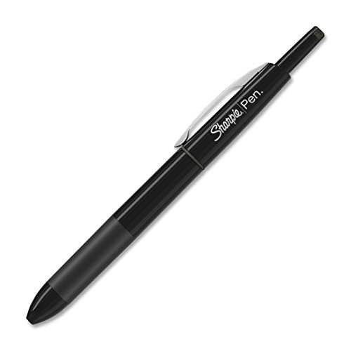 SHARPIE 1753178 Retractable Pens, Fine Point, Black, 12-Count