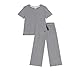 Petit Bateau Mädchen A0CK1 Schlafstrampler, Blau/Weiß, 10 Jahre
