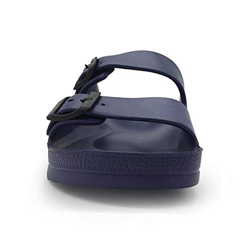 Image of Luffymomo Women's Eva Double Buckle Slides Soft Footbed Sandals | Adjustable Slip on Sandals, Comfortable