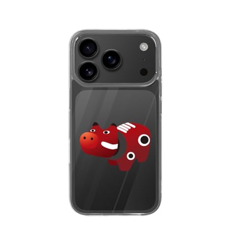 iPhone17Pro用ケース 赤べこ おもちゃ 福島 会津 スマホケース アイフォン17Pro用ケース 2025年新型 透明 TPU おしゃれ Case 耐衝撃 薄型 軽量 ワイヤレス充電