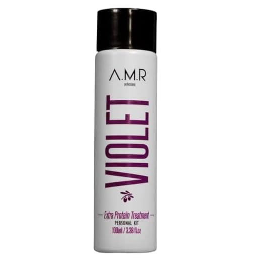 Alisado profesional – A.M.R VIOLET – EXTRA PROTEIN TREATADO – Sin FORMOL (100 ml)