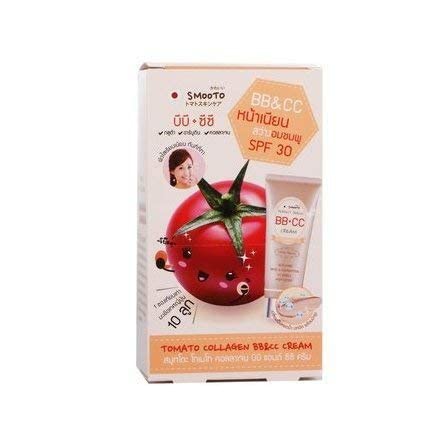 Smooto Tomato Collagen BB & CC Face Cream with SPF 30, 10 G. (Pack of 6)