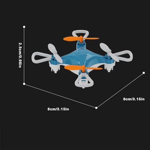 Mini dron acrobático de 4 ejes, mini dron para principiantes cuerpo miniatura, luz de navegación nocturna de alto brillo, inicio/aterrizaje con un botón, modo sin cabeza, rotación de 360°, protección - imagen 9