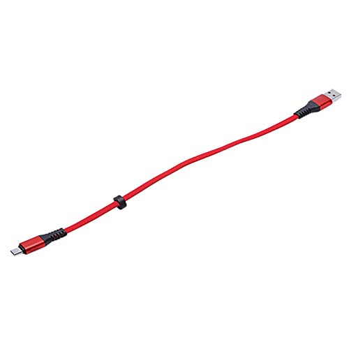 1X(USB to Micro-USB Short Flat Charging Cable with Metal Connector for Andr X3Z8