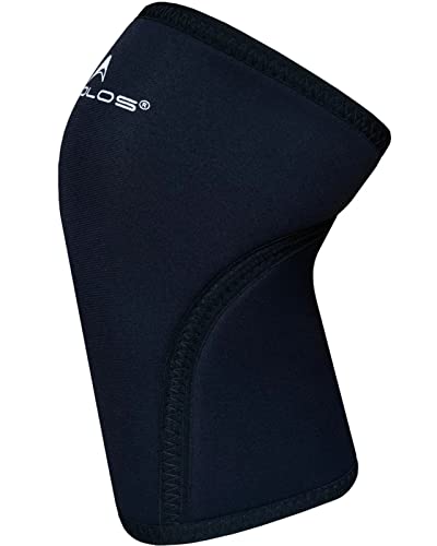 AEOLOS Knee Sleeves (1 Pair),7mm Compression Knee Braces for Heavy-Lifting,Squats,Gym and Other Sports (Black Medium) - Image 2