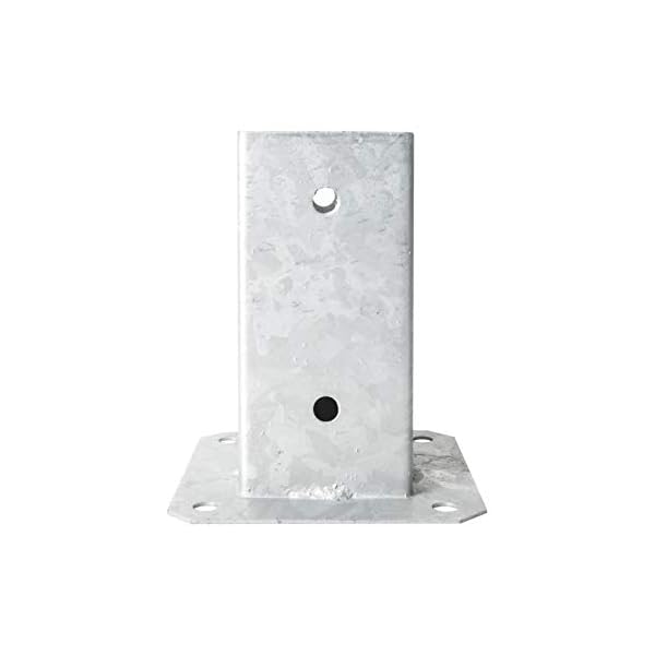 ADGO Pfostenträger 100 x 100 mm Zaunpfosten Anschraubhülse Einschubhülse Muffenträger Bodenhülse Einschubhülse… – Bild 8