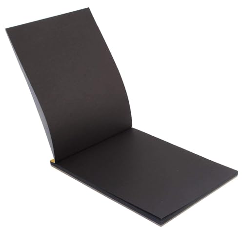 Image of Photo Album Black Scrapbook A4 Size With 25 Black Sheets Photo Album (Free Marker Pencil)