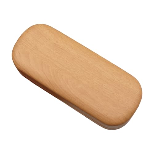 Estuche para gafas, caja de transporte retro hecha a mano para gafas de sol, soporte único de grano de madera, funda protectora de para viajes, uso diario, 6.4 x 2.6 x 1.54 pulgadas, a, Refer to