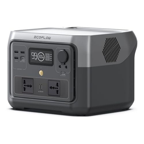 Image of EF ECOFLOW Portable Power Station RIVER 2 Max, 512Wh LiFePO4 Battery, 10 Year Life, 0% - 100% Charge in 60 mins, Power 11 Appliances at once, 230V - 50Hz India Voltage, For Outdoor Use & Home Backup