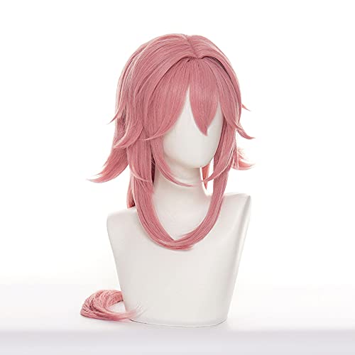 OSIAS Yae Miko Genshin Impact Cosplay Wig for Woman and Girls, Yae Miko Wig - Image 3