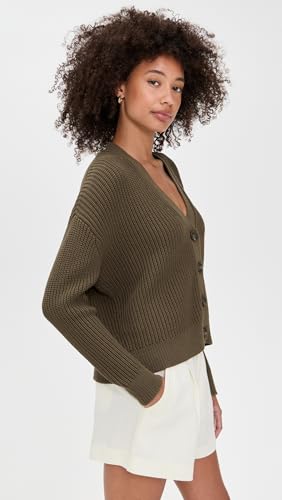 Women's Cropped Cotton Cocoon Cardigan4