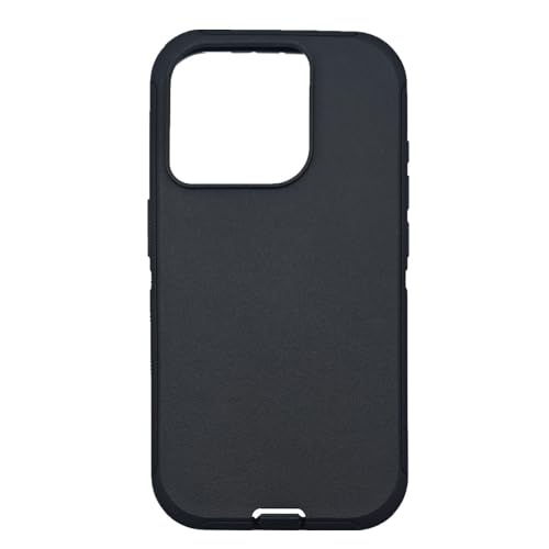 Replacement Rubber TPE Outer Skin Compatible with Otterbox Defender Series Case for iPhone 15 Pro Max (Black)