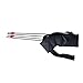 Milisten Multi Function Arrow Waist Bag Hanging Arrow Holder with Large Capacity for Outdoor Hunting and Archery Black No Arrows Included